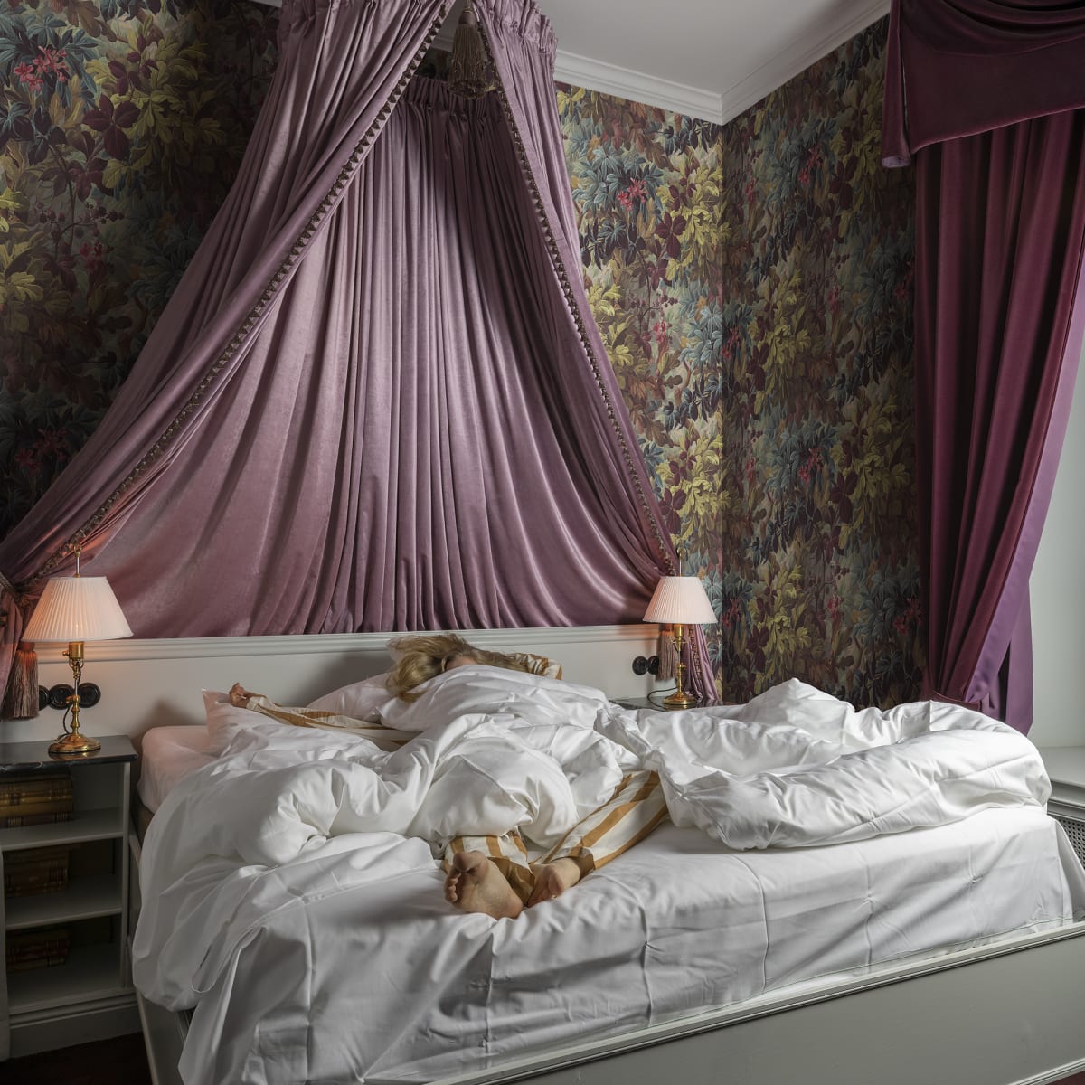 Anglessy Wallpaper - Plum - Rebel Walls - R17421 - Premier Wallcovering