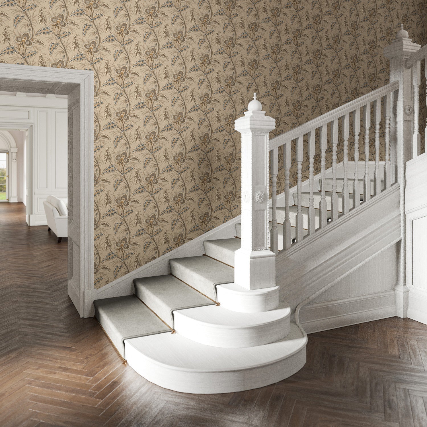 Anika Wallpaper - Earth - Warner House - Premier Wallcovering