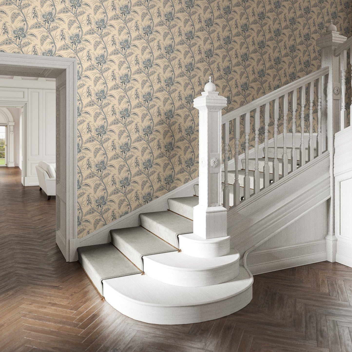 Anika Wallpaper - Wedgwood - Warner House - Premier Wallcovering