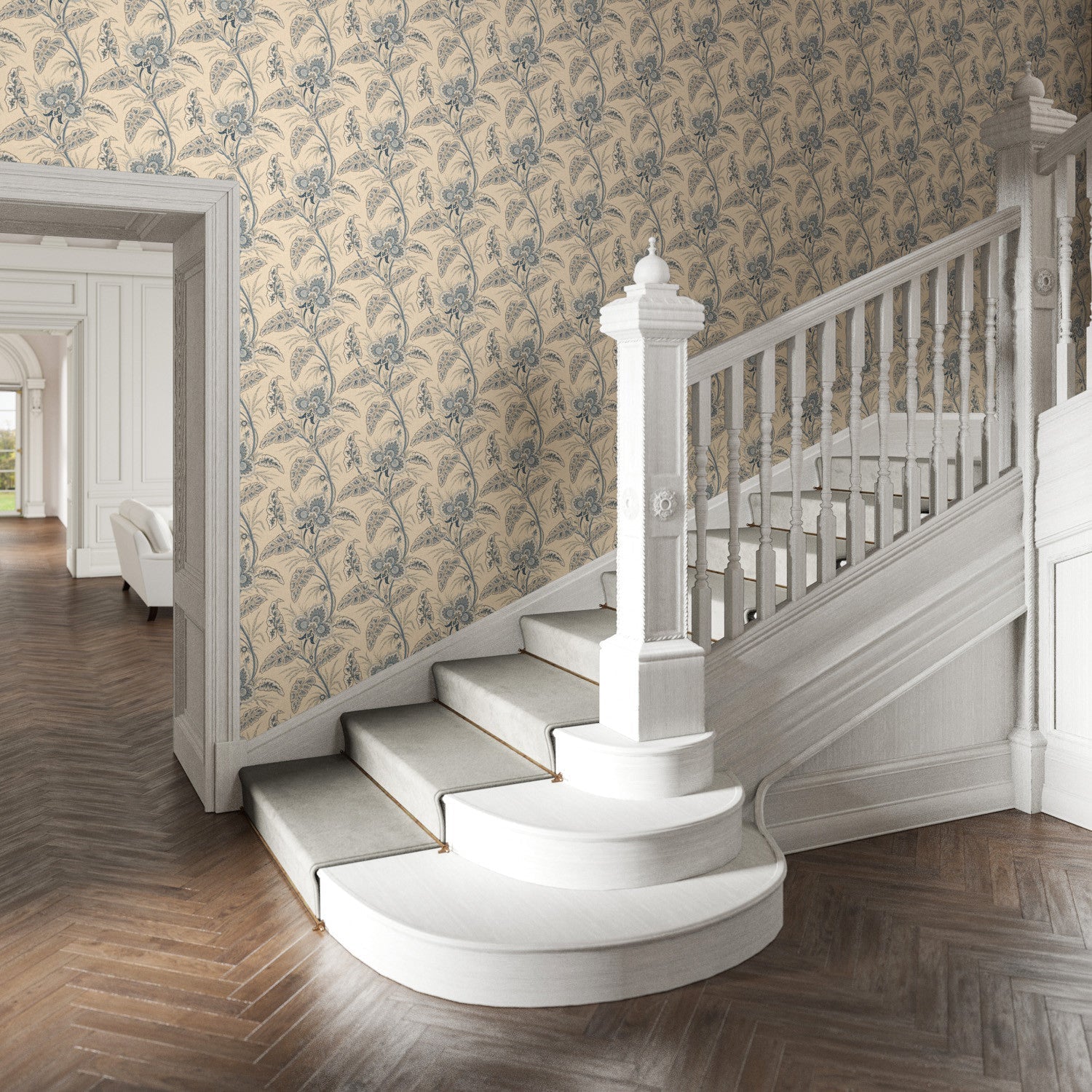 Anika Wallpaper - Wedgwood - Warner House - Premier Wallcovering