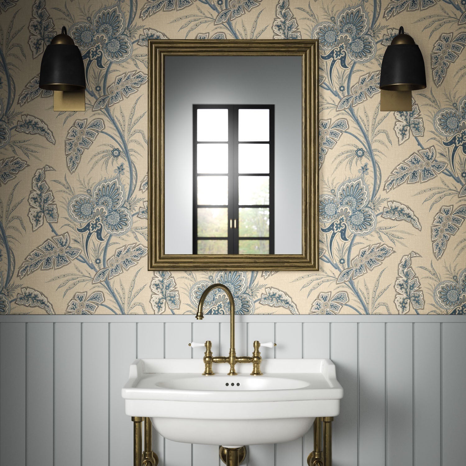 Anika Wallpaper - Wedgwood - Warner House - Premier Wallcovering