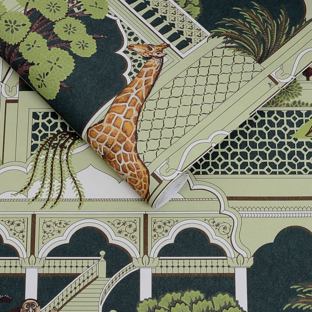 Animahal Wallpaper - Emerald - Graham & Brown - 119689 - Premier Wallcovering