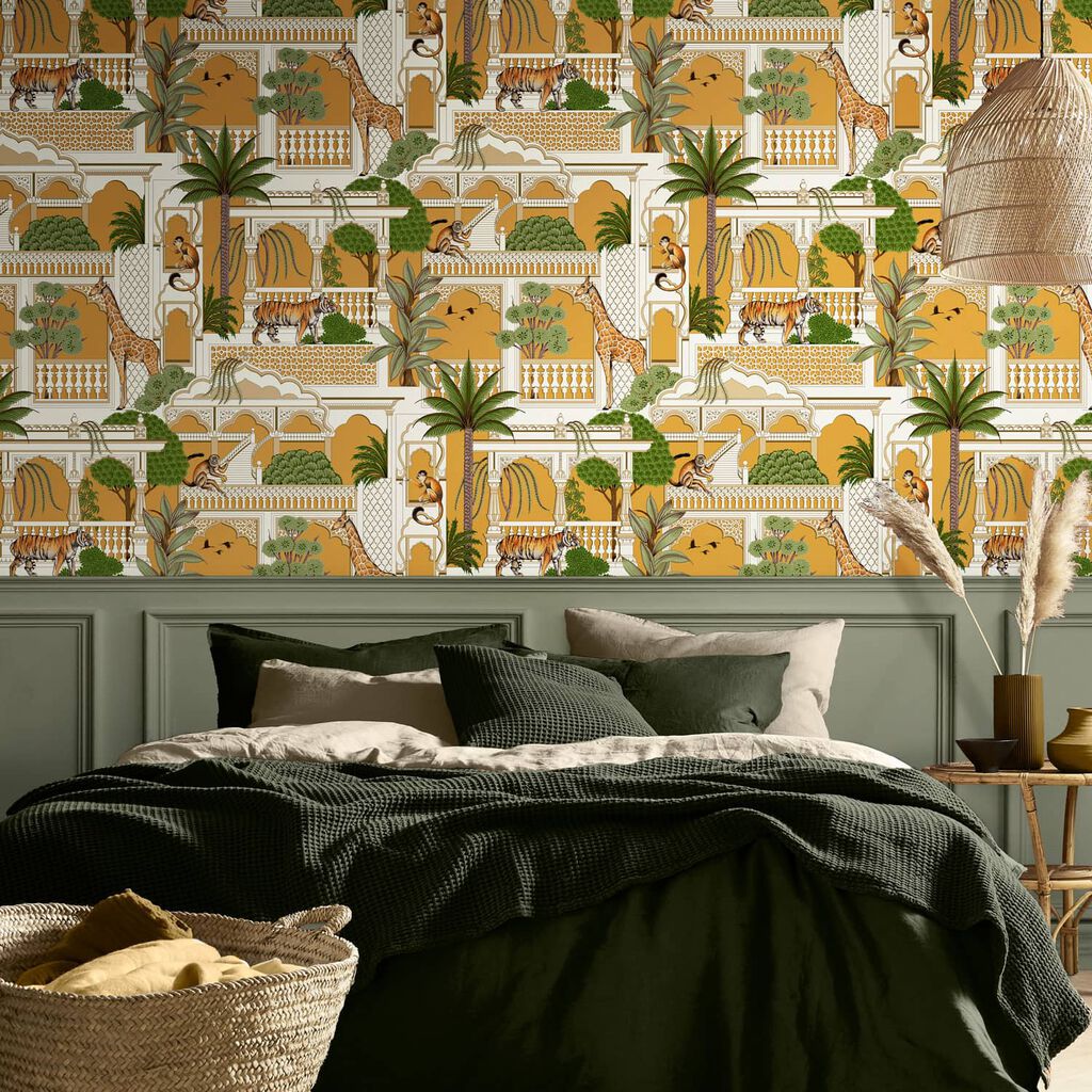 Animahal Wallpaper - Turmeric - Graham & Brown - 119688 - Premier Wallcovering