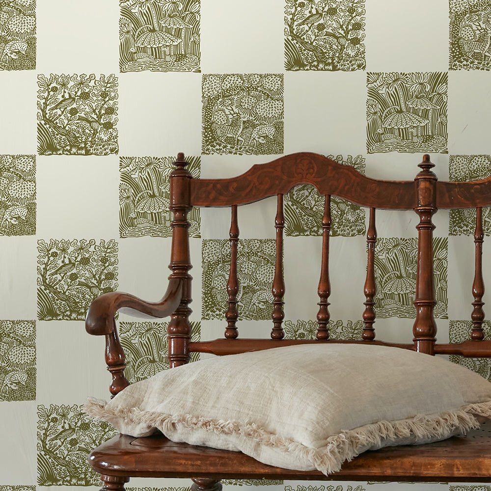 Animal Check Wallpaper - Trixie - Ringhill White - Josephine Munsey - ANI-032-044 - Premier Wallcovering