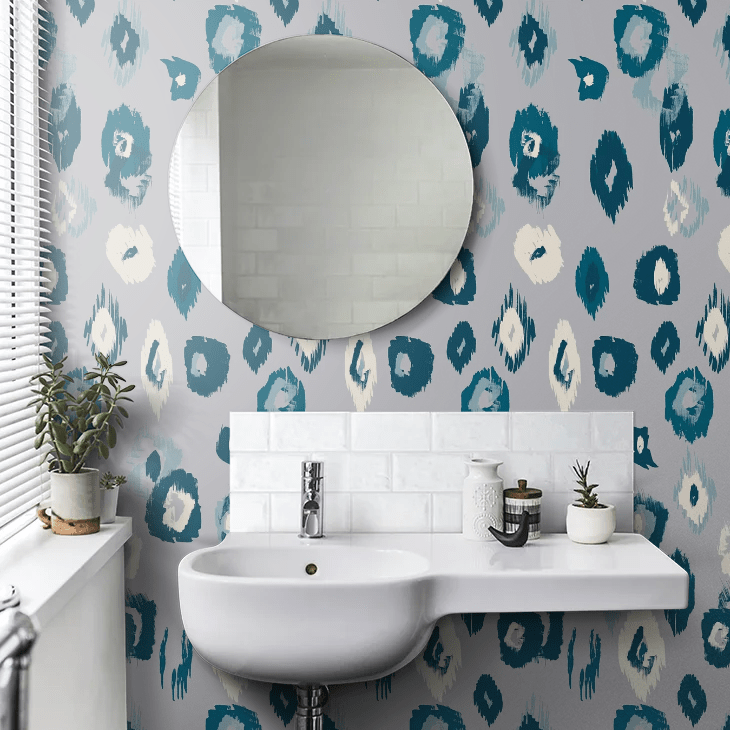Animal Ikat Wallpaper - Serpentine & Ink - Ohpopsi - WLD53120W - Premier Wallcovering