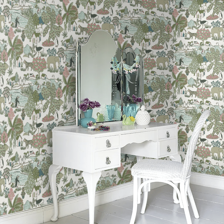 Animal Kingdom Wallpaper - Puck - Little Greene - 0231ANPUCKZ - Premier Wallcovering