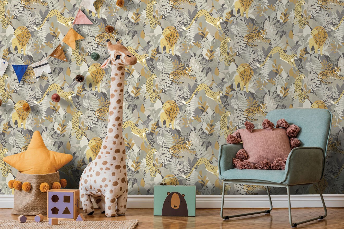 Animal Kingdom Wallpaper - Neutral - Holden Décor - 13072 - Premier Wallcovering