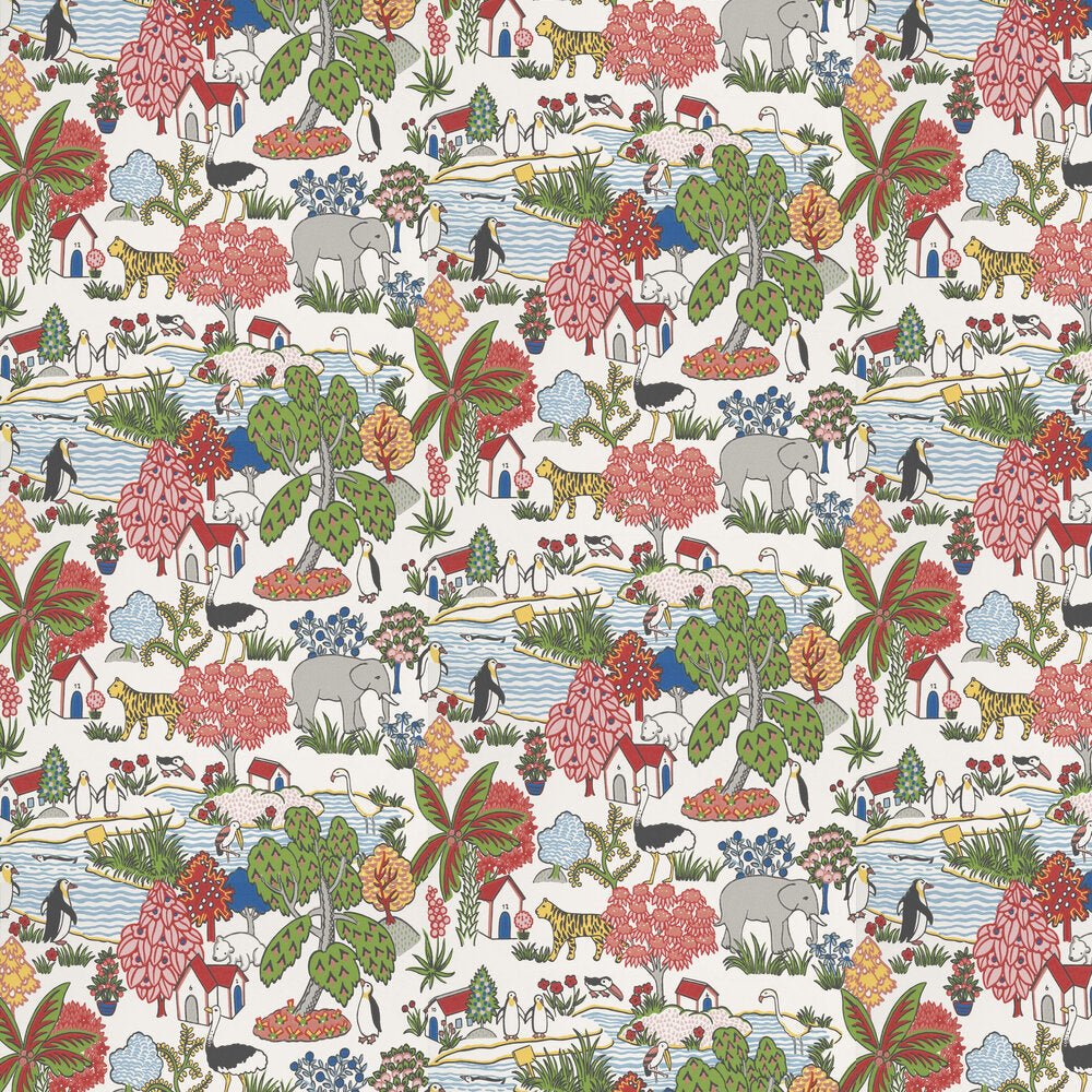 Animal Kingdom Wallpaper - Atomic - Little Greene - 0231ANATOMI - Premier Wallcovering