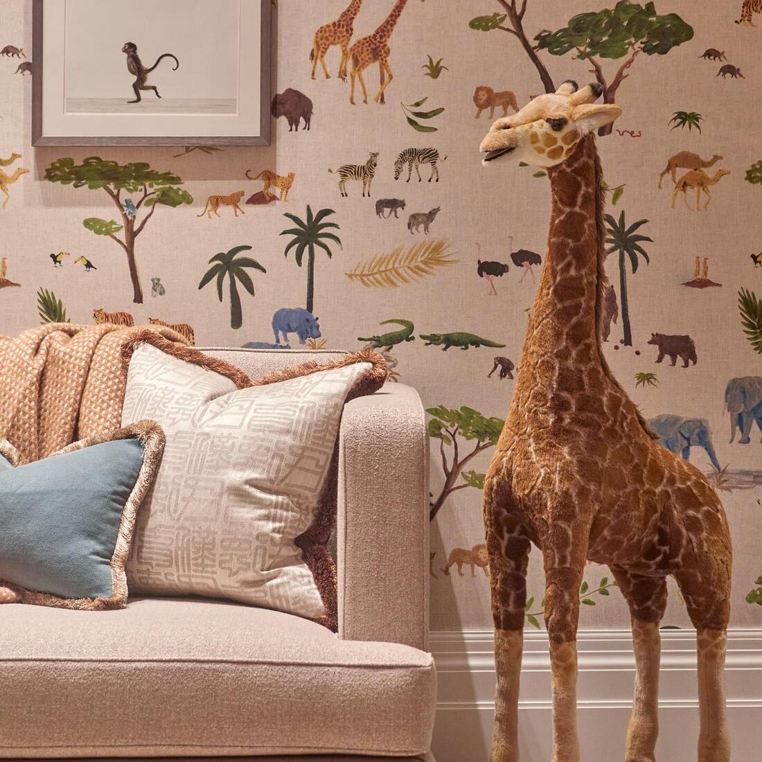 Animalis Wallpaper - Multicolor - Andrew Martin - HFANMU - Premier Wallcovering