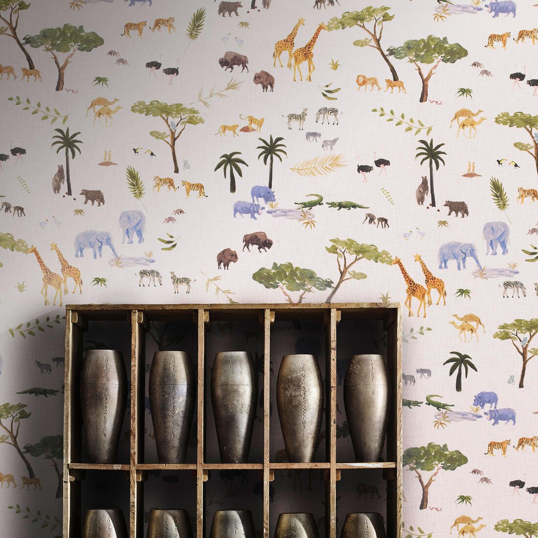 Animalis Wallpaper - Multicolor - Andrew Martin - HFANMU - Premier Wallcovering