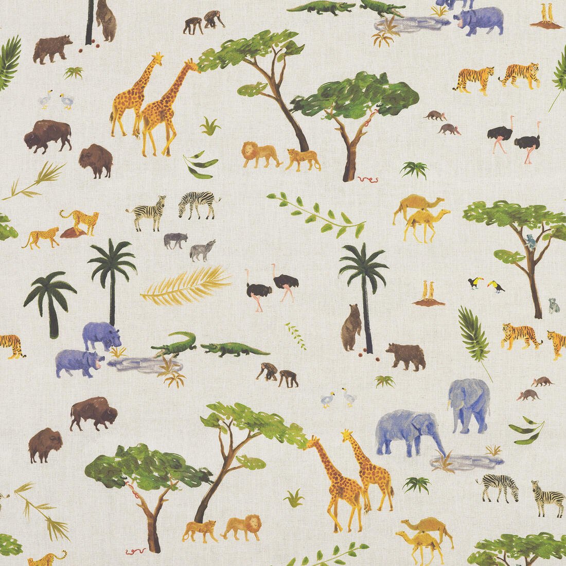 Animalis Wallpaper - Multicolor - Andrew Martin - HFANMU - Premier Wallcovering