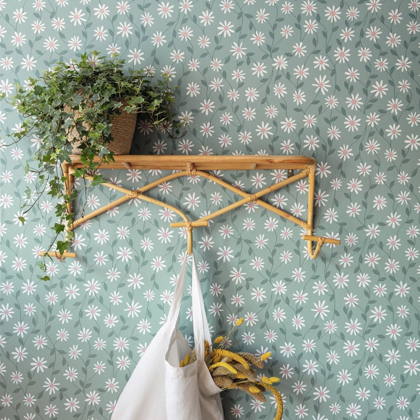 Anna Wallpaper - Vert De Gris - Caselio - 103127070 - Premier Wallcovering