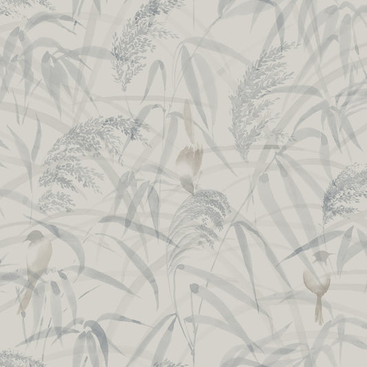 Anna Wallpaper - Misty Blue - Sandberg - S10108 - Premier Wallcovering