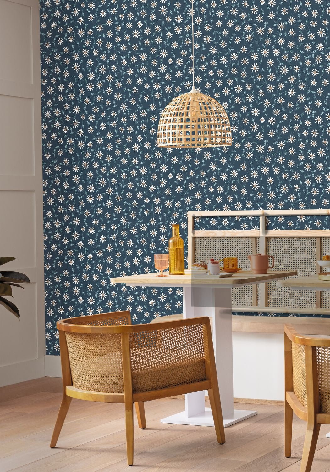Anna Wallpaper - Bleu Ciel - Caselio - 103126100 - Premier Wallcovering