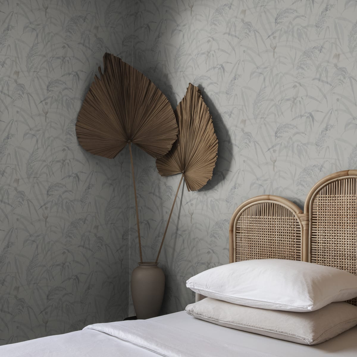 Anna Wallpaper - Misty Blue - Sandberg - S10108 - Premier Wallcovering