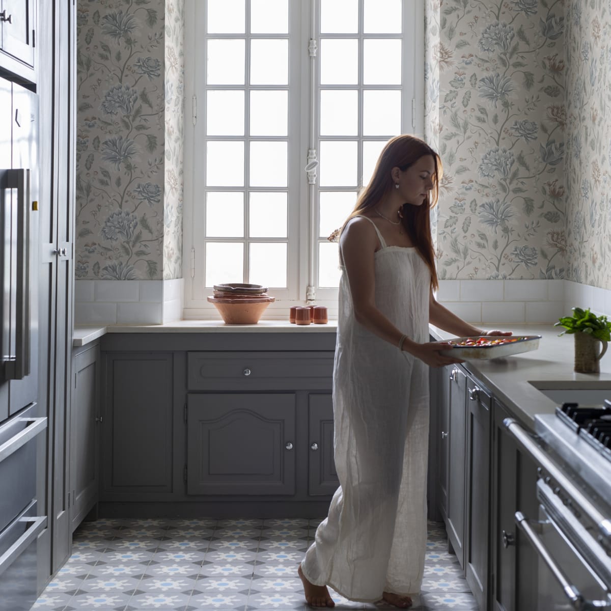 Annabelle Wallpaper - Clay - Sandberg - S10262 - Premier Wallcovering