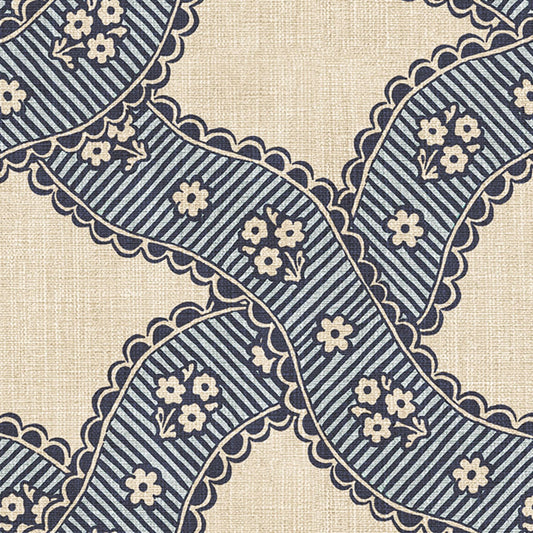 Annie Wallpaper - Blue - Sandberg - S10819 - Premier Wallcovering