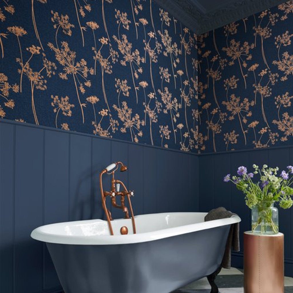 Anthriscus Wallpaper - Dusk - Graham & Brown - 105581 - Premier Wallcovering