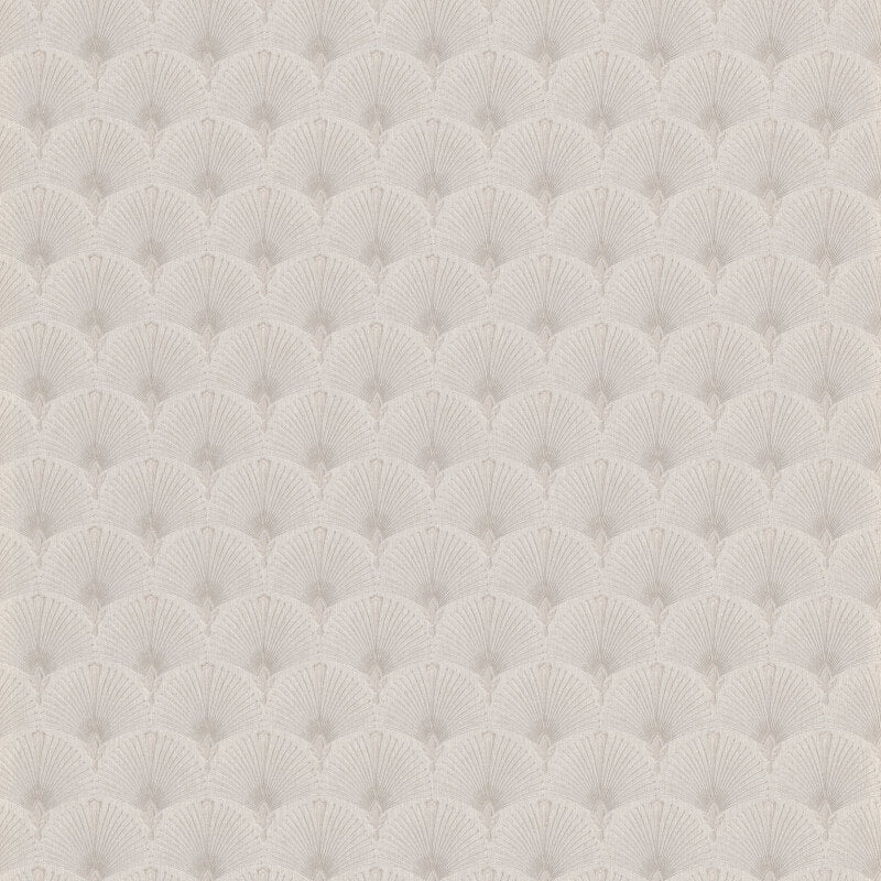 Antionette Fan Metallic Wallpaper - Taupe - Erismann - 10346 - 37 - Premier Wallcovering