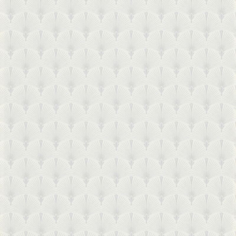 Antionette Fan Metallic Wallpaper - Silver/Grey - Erismann - 10346 - 31 - Premier Wallcovering