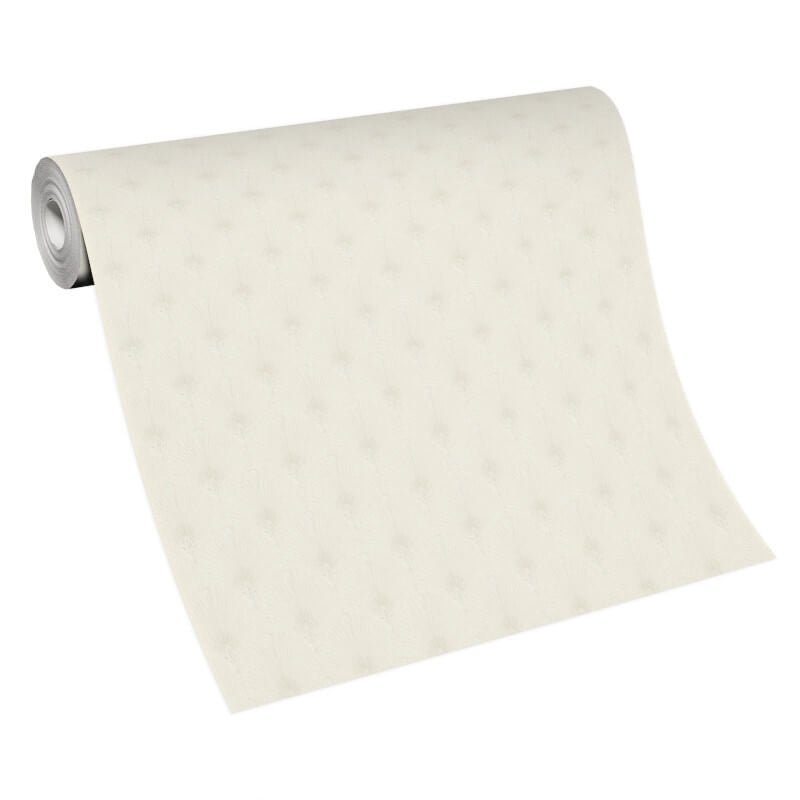 Antionette Fan Metallic Wallpaper - Cream - Erismann - 10346 - 14 - Premier Wallcovering