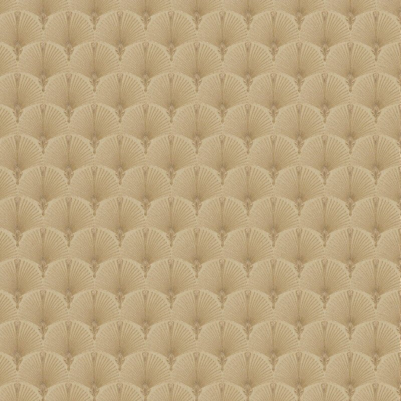 Antionette Fan Metallic Wallpaper - Gold - Erismann - 10346 - 30 - Premier Wallcovering