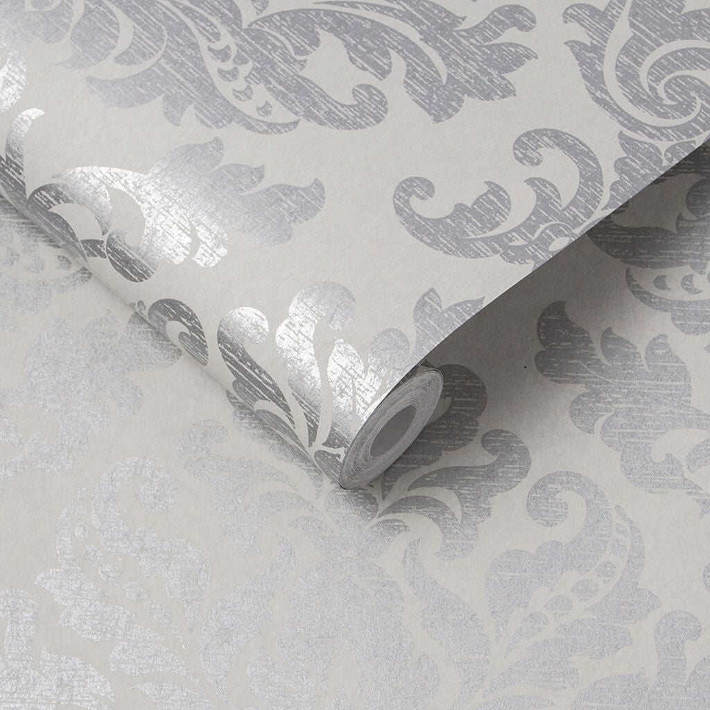 Antique Wallpaper - Gris - Graham & Brown - 105449 - Premier Wallcovering