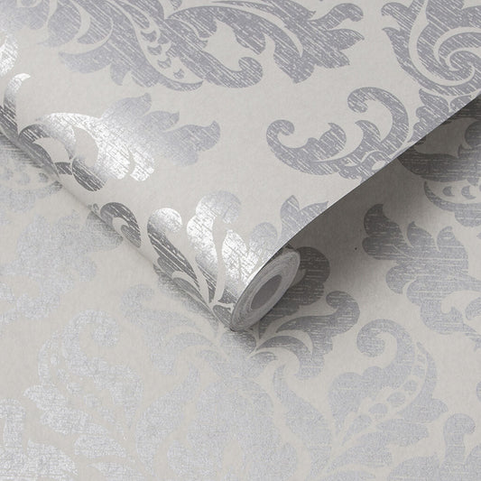 Antique Wallpaper - Gris - Graham & Brown - 105449 - Premier Wallcovering