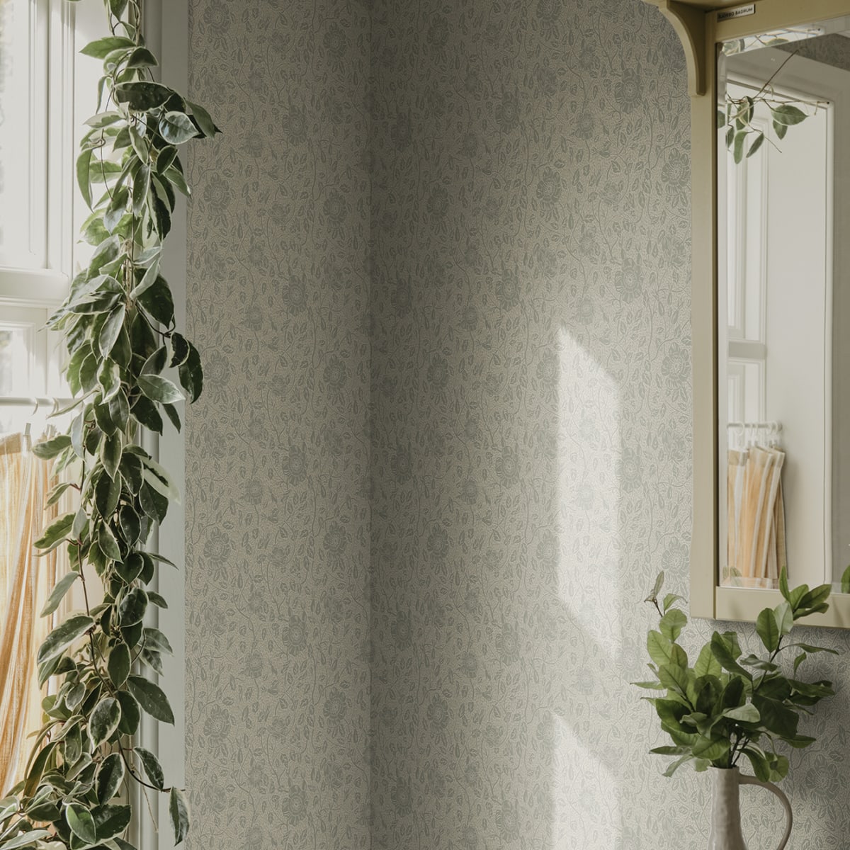 Anton Wallpaper - Sage Green - Sandberg - S10569 - Premier Wallcovering