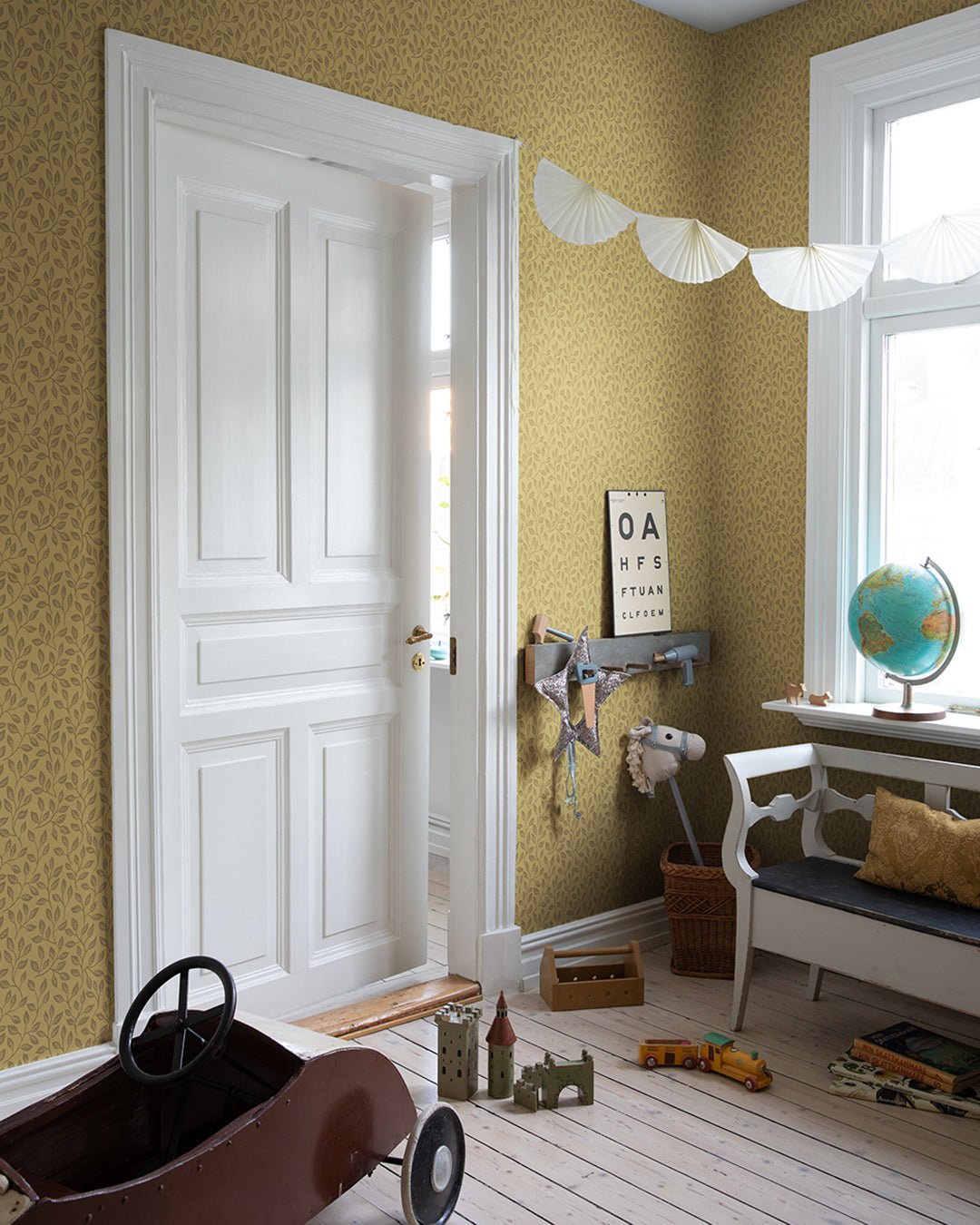 Apelkvist Wallpaper - Ochre - Midbec - 33017 - Premier Wallcovering