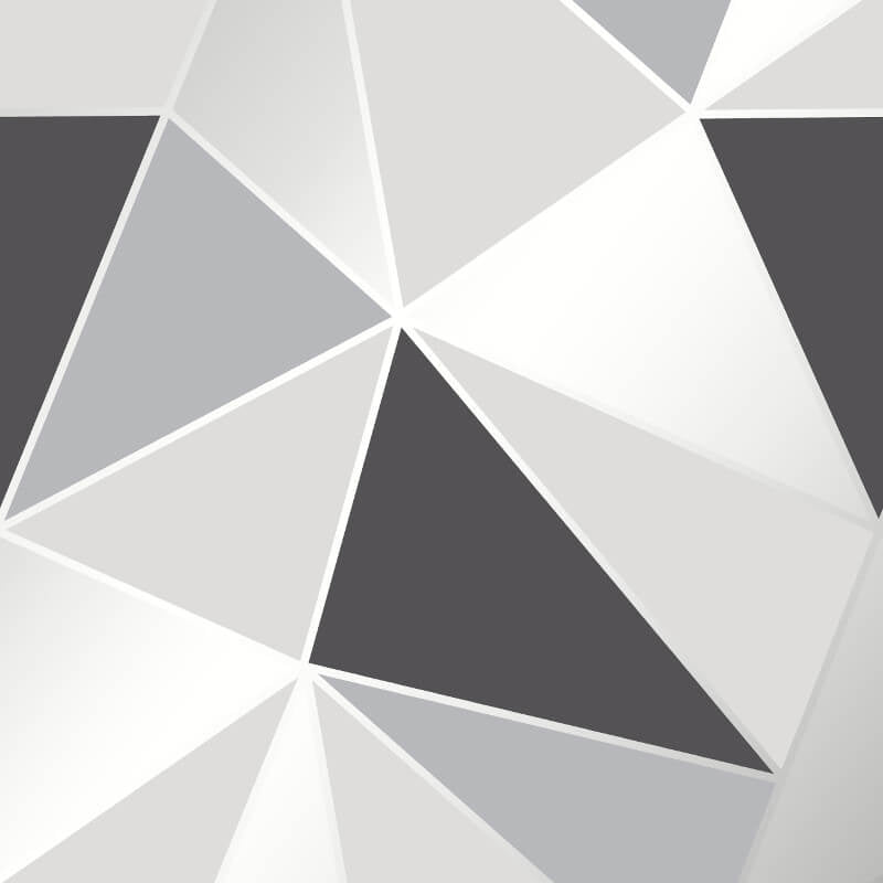 Apex Geo Wallpaper - Black/Silver - Fine Décor - FD41994 - Premier Wallcovering