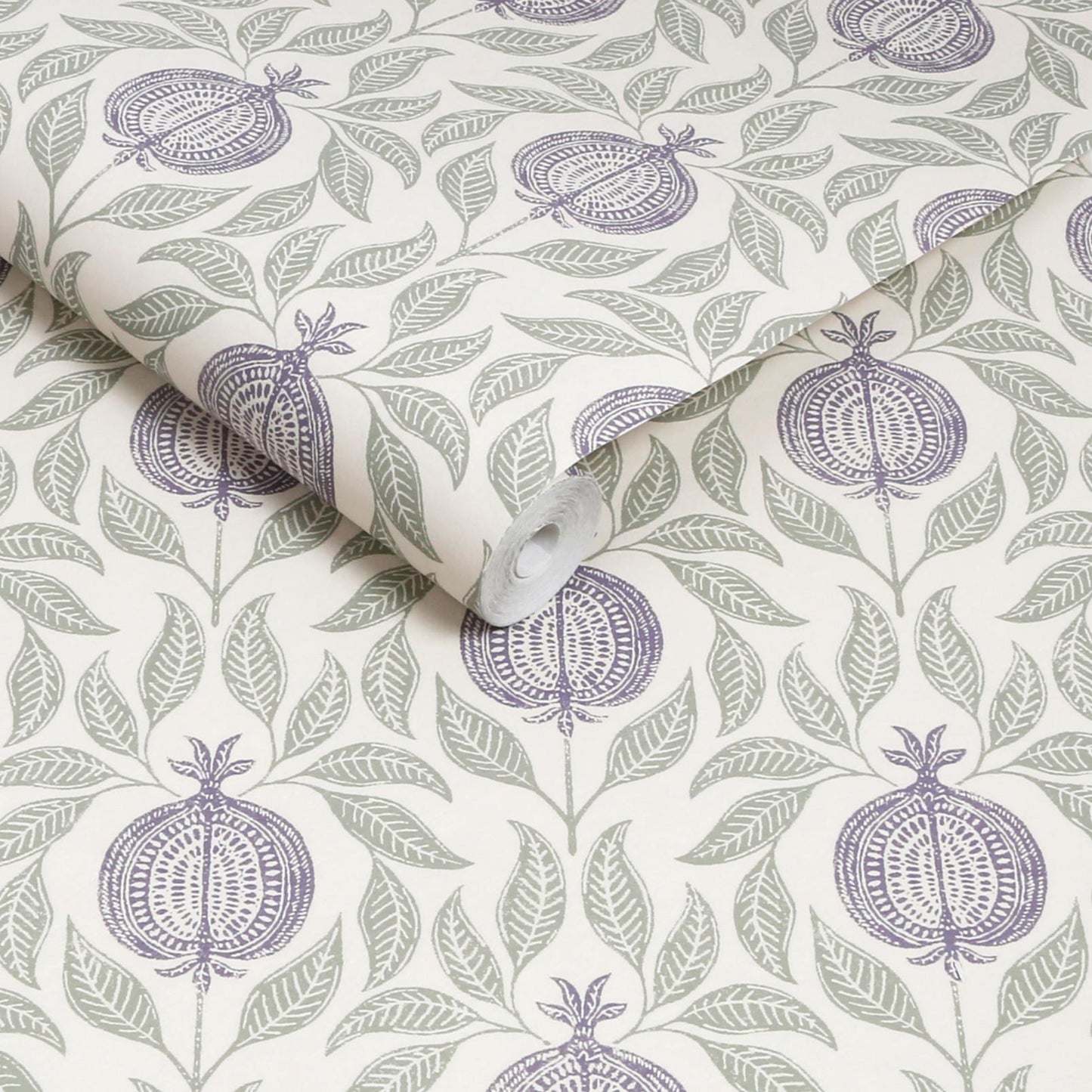 Apple Of Grenada Wallpaper - Purple & Green - Graham & Brown - 130288 - Premier Wallcovering