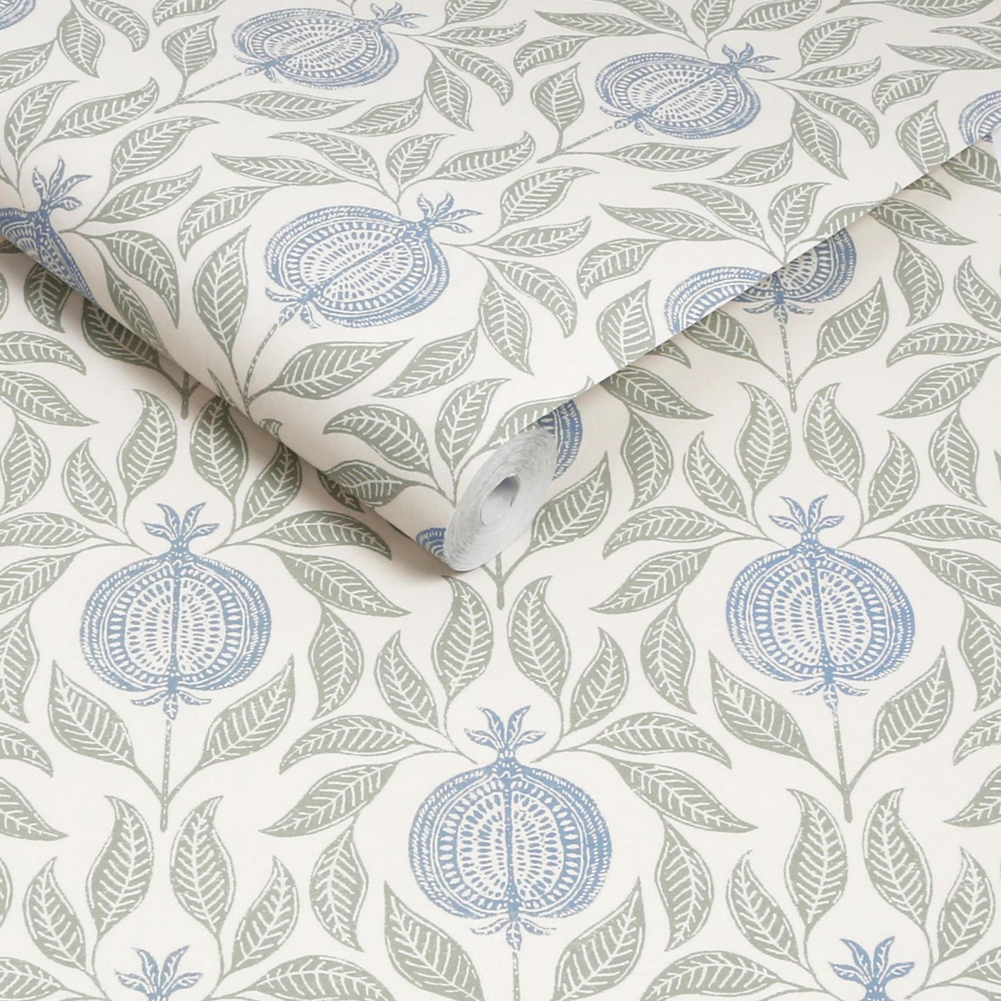 Apple Of Grenada Wallpaper - Sky Blue & Green - Graham & Brown - 130289 - Premier Wallcovering