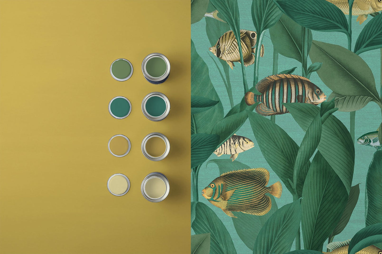 Aquarium Wallpaper - Aquamarine - Graham & Brown - 124112 - Premier Wallcovering