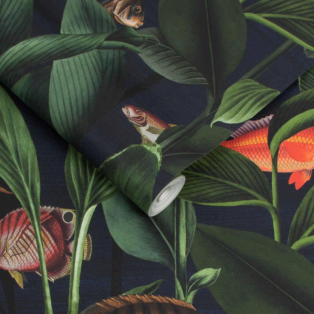 Aquarium Wallpaper - Deep Sea - Graham & Brown - 113939 - Premier Wallcovering