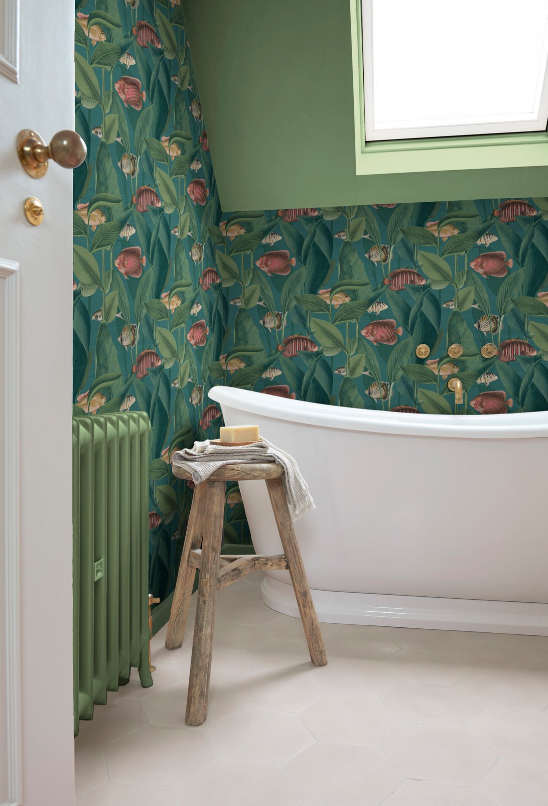 Aquarium Wallpaper - Teal - Graham & Brown - 124113 - Premier Wallcovering