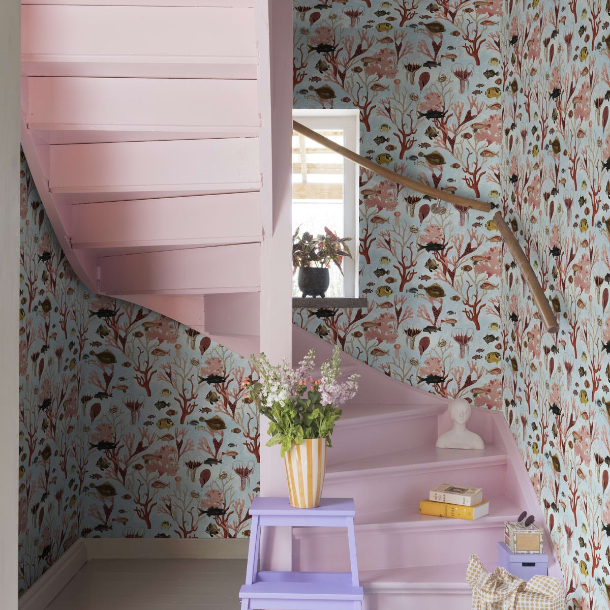 Aquarium Wallpaper - Mint - Rebel Walls - R18031 - Premier Wallcovering