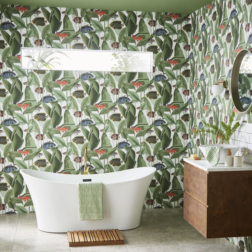 Aquarium Wallpaper - Lush - Graham & Brown - 113938 - Premier Wallcovering