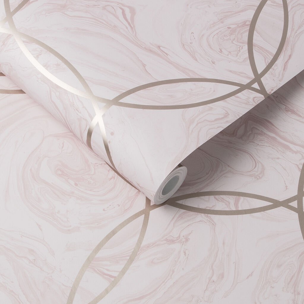 Aqueous Geo Wallpaper - Quartz - Graham & Brown - 105756 - Premier Wallcovering