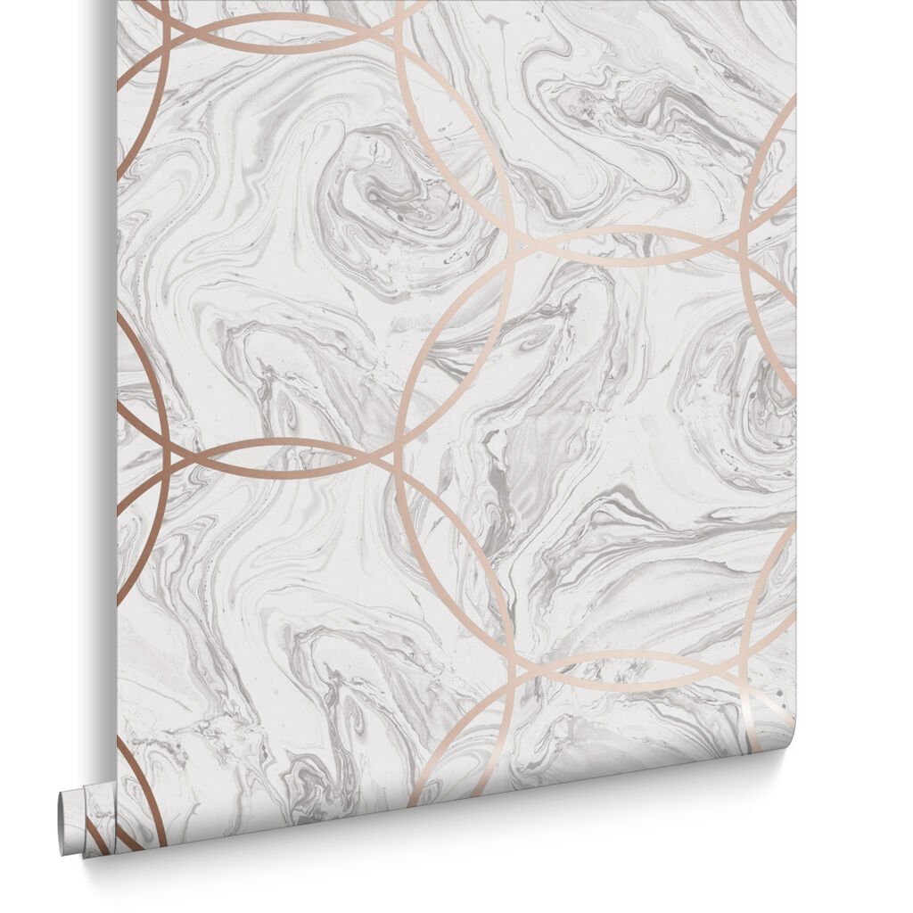 Aqueous Geo Wallpaper - Stone - Graham & Brown - 105754 - Premier Wallcovering