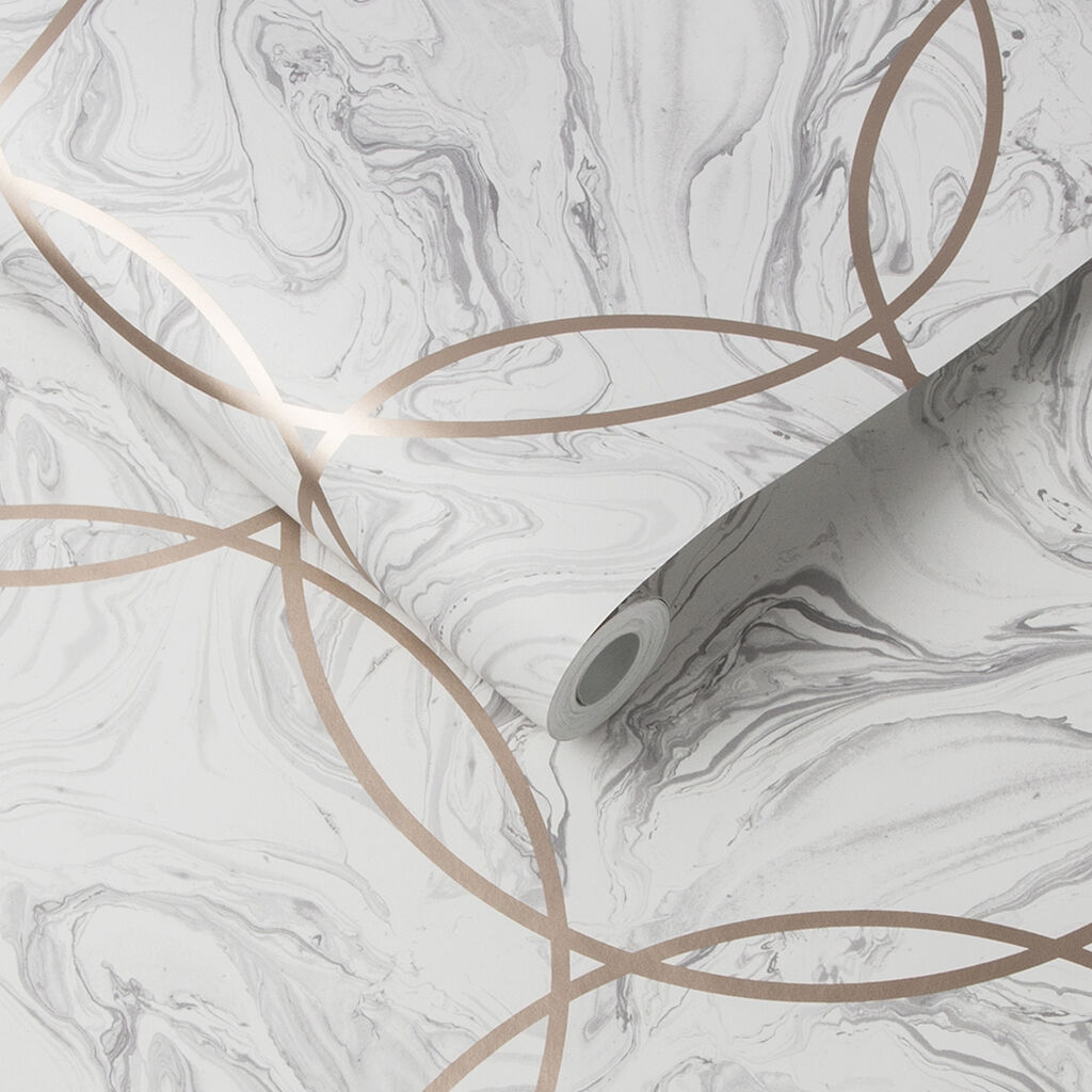 Aqueous Geo Wallpaper - Stone - Graham & Brown - 105754 - Premier Wallcovering