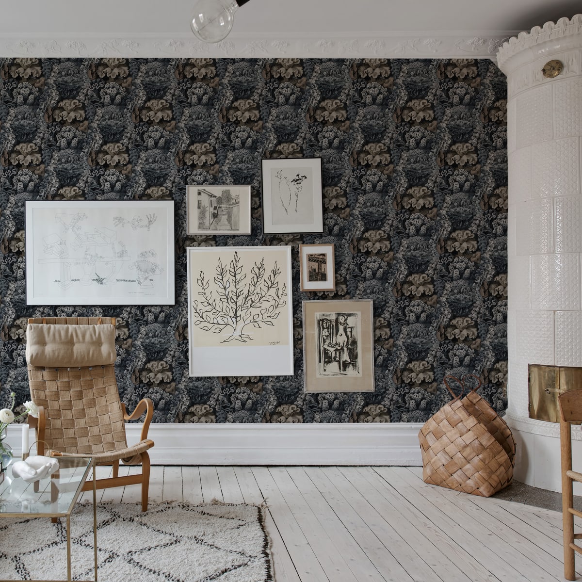 Aquila Wallpaper - Teal - Rebel Walls - R17483 - Premier Wallcovering