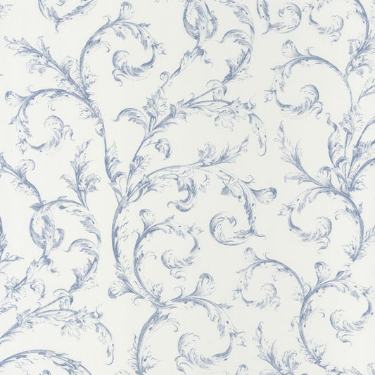 Arabesque Fontainebleau Wallpaper - Blue - Casadeco - 81536204 - Premier Wallcovering