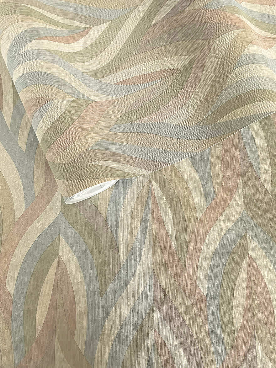 Arabesque Wallpaper - Blush / Aqua - Holden Décor - 36371 - Premier Wallcovering