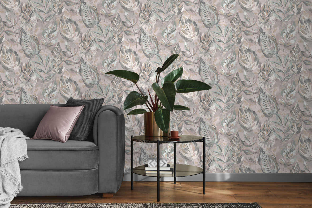 Aralia Wallpaper - Pink - Holden Décor - 36113 - Premier Wallcovering