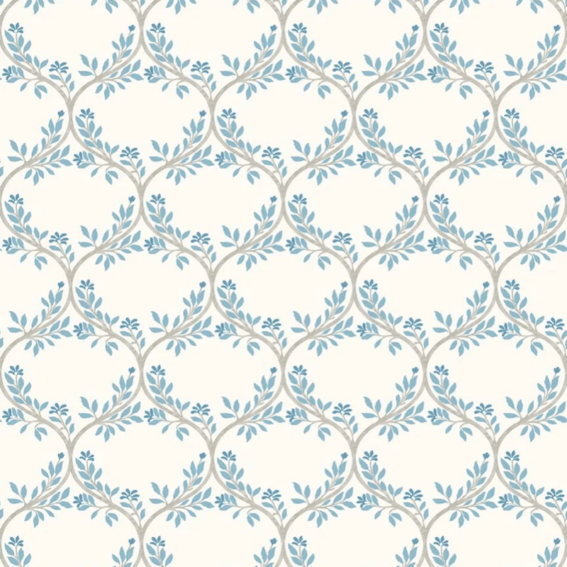Arber Wallpaper - Blue - Nina Campbell - NCW4495-04 - Premier Wallcovering