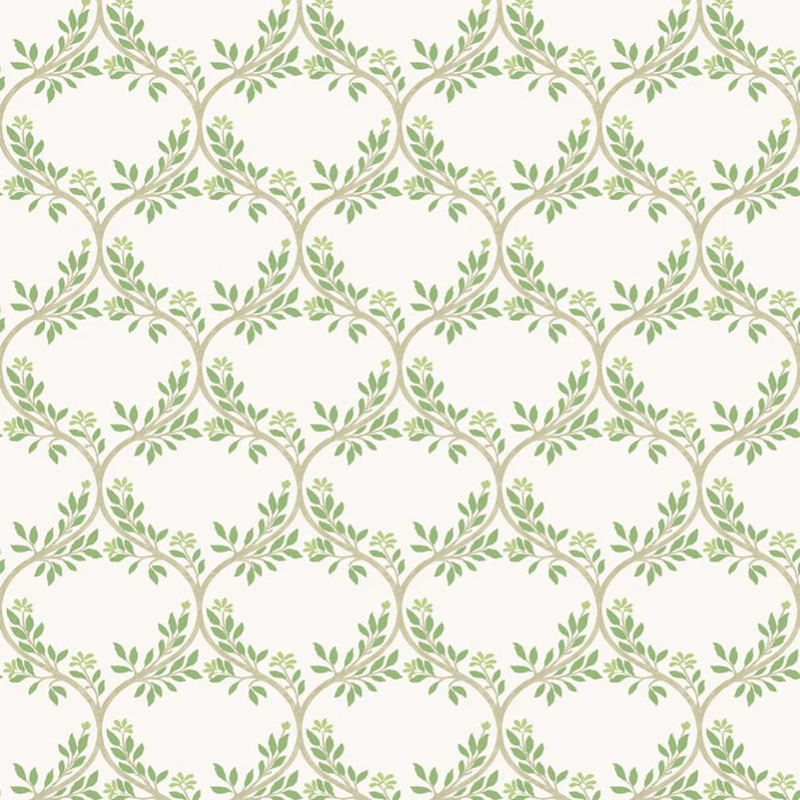 Arber Wallpaper - Green - Nina Campbell - NCW4495-01 - Premier Wallcovering