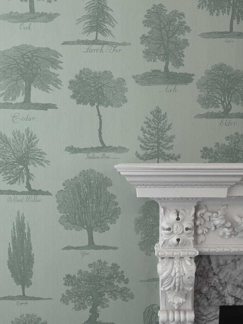 Arboreta Wallpaper - Sage - Divine Savages - DVS053-ARB-SAG-WR - Premier Wallcovering