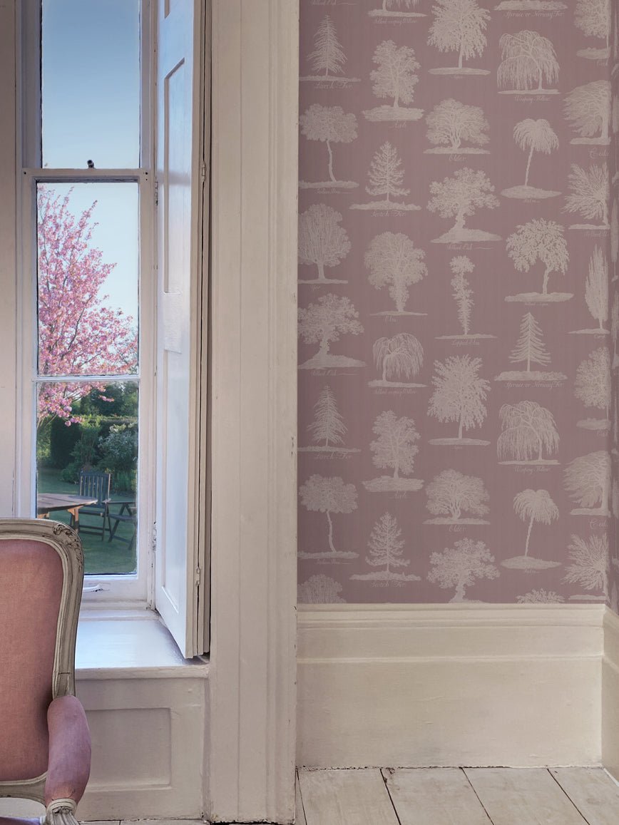 Arboreta Wallpaper - Berry - Divine Savages - DVS052-ARB-BER-WR - Premier Wallcovering