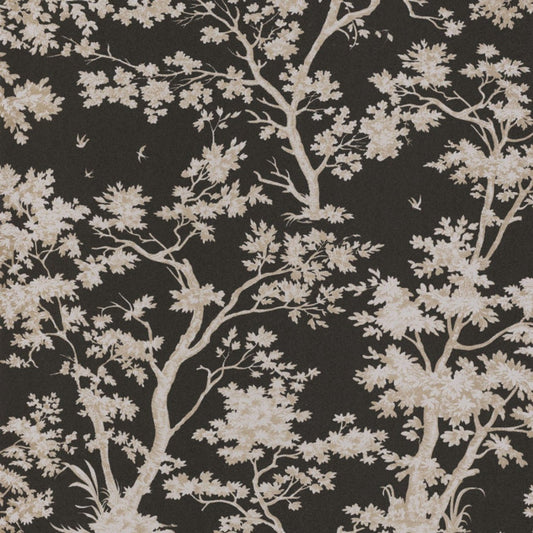 Arbre Fontainebleau Wallpaper - Black - Casadeco - 81529502 - Premier Wallcovering